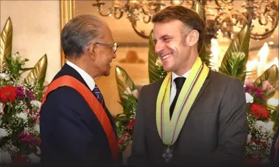 Visite du président Macron : Ramgoolam élevé au rang de Grand Croix de la Légion d'honneur