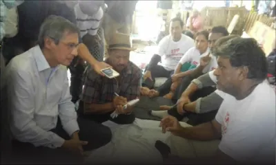 SCBG : Xavier-Luc Duval rend visite aux grévistes de la faim 