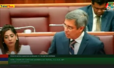 Parlement : Xavier-Luc Duval suspendu pour deux séances 