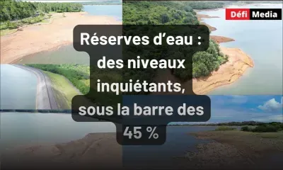 Réserves d’eau : des niveaux inquiétants, sous la barre des 45 %