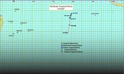 Météo : La tempête tropicale modérée Ivone n’influencera pas le temps chez nous pour les trois prochains jours 