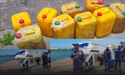 En direct du port : grosse saisie de drogue en mer par l’Intelligence Unit des Casernes centrales