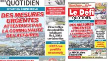 Voici la une du Défi Quotidien de ce vendredi 01 avril 2022