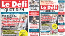Voici la une du Défi Quotidien de ce Lundi 01 Septembre 2025
