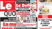 Voici la Une du Défi Quotidien de ce mercredi 03 Juillet 2019