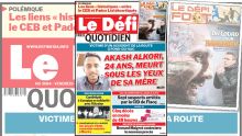 Voici la une du Défi Quotidien de ce vendredi 04 mars 2022