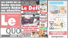 Voici la Une du Défi Quotidien de ce Jeudi 04 Juillet 2019
