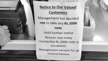 Alerte au faux billet de Rs 2000