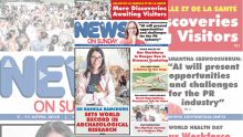 Voici la Une du News on Sunday de ce Vendredi 05 Avril 2019