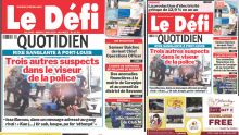 Voici la une du Défi Quotidien de ce Mardi 07 Mai 2024