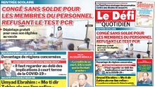 Voici la Une du Défi Quotidien de ce lundi 07 juin 2021