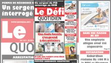 Voici la Une du Défi Quotidien de ce Jeudi 08 Août 2019