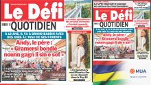 Voici la une du Défi Quotidien de ce Lundi 11 Mars 2024