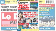 Voici la Une du Défi Plus de ce samedi 11 Septembre 2021