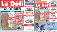 Voici la une du Défi Quotidien de ce Lundi 12 Mai 2025