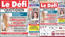 Voici la une du Défi Quotidien de ce Mardi 13 Mai 2025