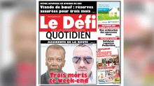 Voici la Une du Defi Quotidien de ce lundi 14 janvier 2019