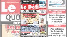 Voici la Une du Defi Quotidien de ce 14 Septembre 2018