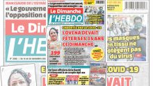 Voici la Une de Le Dimanche/L'Hebdo de ce dimanche 14 Novembre 2021