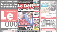 Voici la Une du Defi Quotidien de ce vendredi 15 novembre 2019