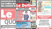 Voici la Une du Defi Quotidien de ce Vendredi 19 Avril 2019