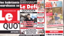 Voici la Une du Défi Quotidien de ce mardi 19 juin 2018