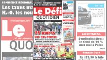 Voici la Une du Défi Quotidien de ce Vendredi 19 Juillet 2019