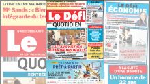 Voici la une du Défi Quotidien de ce mercredi 19 Octobre 2022