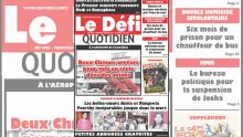Voici la Une du Defi Quotidien de ce vendredi 20 avril