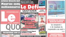 Voici la Une du Defi Quotidien de ce vendredi 21 Septembre 2018