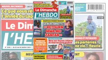 Voici la Une de Le Dimanche/L'Hebdo de ce dimanche 22 Janvier 2023