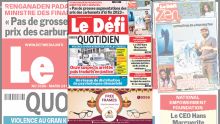 Voici la une du Défi Quotidien de ce Mardi 24 Octobre 2023
