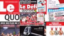 Voici la Une du Défi Quotidien de ce Mercredi 24 Juillet 2019