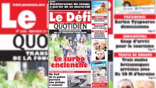 Voici la Une du Defi Quotidien de ce Mercredi 27 novembre 2019