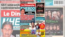 Voici la Une de Le Dimanche/L'Hebdo de ce Dimanche 28 Mai 2023