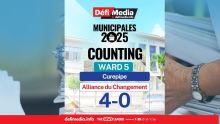 Municipales 2025 – Résultats en direct - Ward 5 Curepipe : Les 4 candidats de l’Alliance du Changement élus