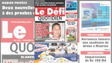 Voici la Une du Defi Quotidien de ce vendredi 30 Novembre 2018