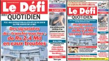 Voici la une du Défi Quotidien de ce Lundi 31 Mars 2025