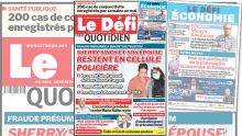 Voici la une du Défi Quotidien de ce Mercredi 31 Mai 2023