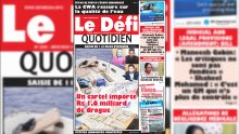 Voici la Une du Defi Quotidien de ce mercredi 31 Octobre 2018