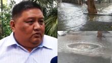 Eaux usées à Rose-Hill : le maire Ken Fong se rend sur place
