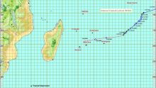 Météo : le cyclone tropical intense Bheki à 1310 km de Maurice