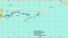 Météo : la tempête tropicale modérée Cliff à 2 660 km de Maurice 