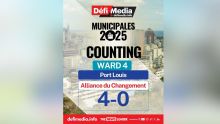 Municipales 2025 : Résultats en direct - Ward 4 Port-Louis : 4-0 pour l’Alliance du Changement 