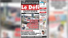 Voici la Une du Defi Quotidien de ce mardi 03 septembre 2019