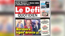 Voici la Une du Defi Quotidien de ce mardi 05 novembre 2019