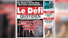 Voici la Une du Defi Quotidien de ce mardi 06 novembre 2018