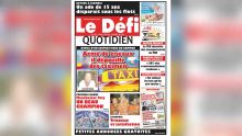 Voici la Une du Defi Quotidien de ce lundi 13 mai 2019