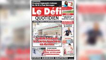 Voici la Une du Defi Quotidien de ce mardi 16 octobre 2018