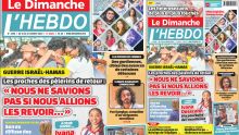 Voici la Une de Le Dimanche/L'Hebdo de ce Dimanche 15 Octobre 2023